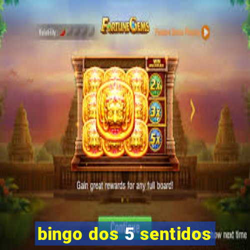 bingo dos 5 sentidos